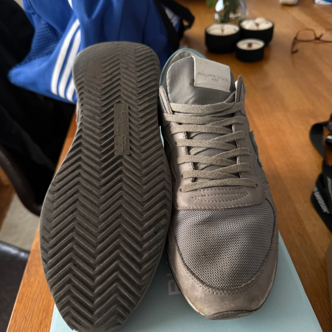 Grå Philippe Model sneakers strl 45 - 2