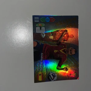 Top Master - Andrés Iniesta - Snyggt glittrande samlarkort med Andrés Iniesta från Spanien, FIFA World Cup 2014. Perfekt för dig som älskar fotboll och vill ha en unik del av VM-historien i din samling. Kortet har coola stats och passar både unga och vuxna fans!