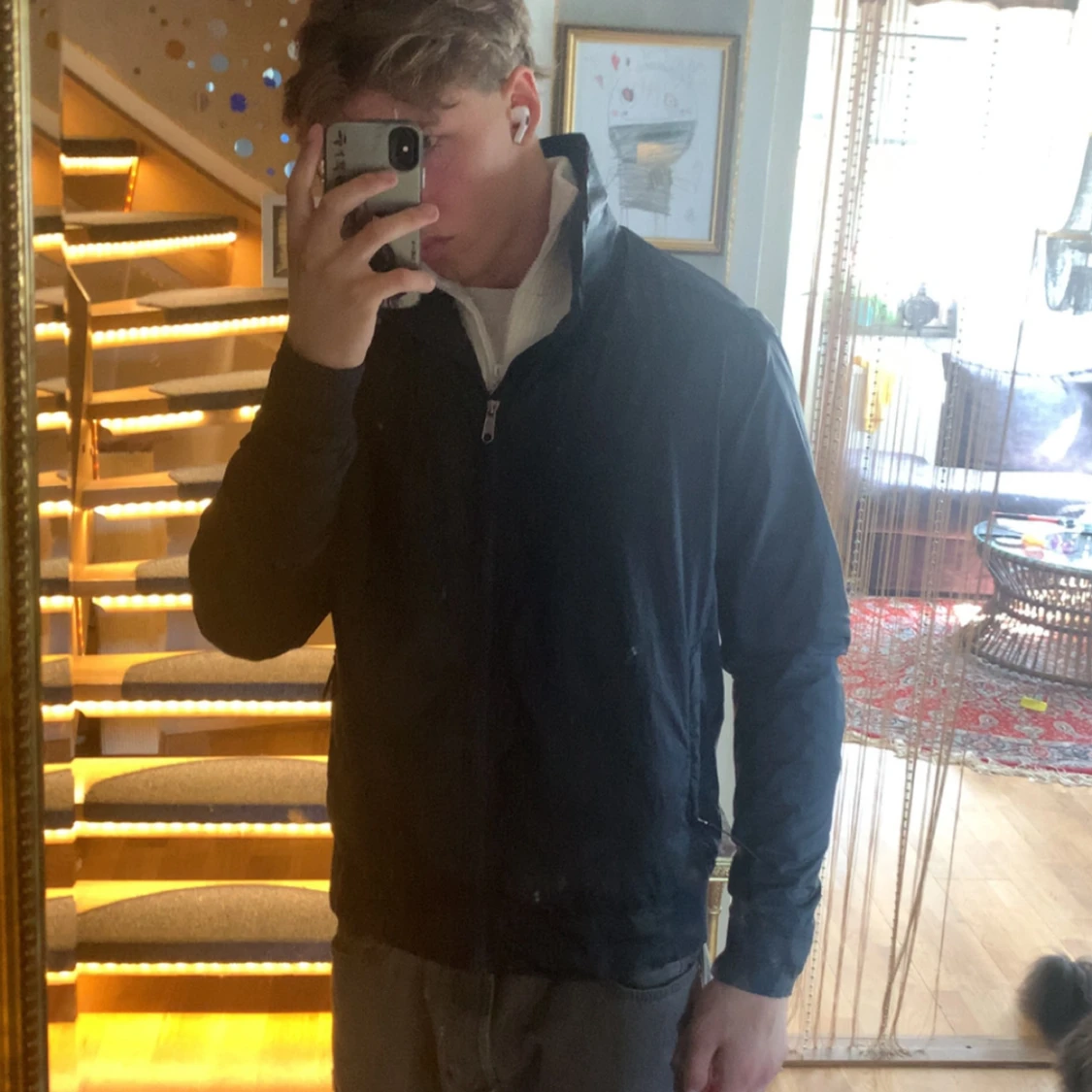 Mörk blå vindjacka Peak Performance  - 2