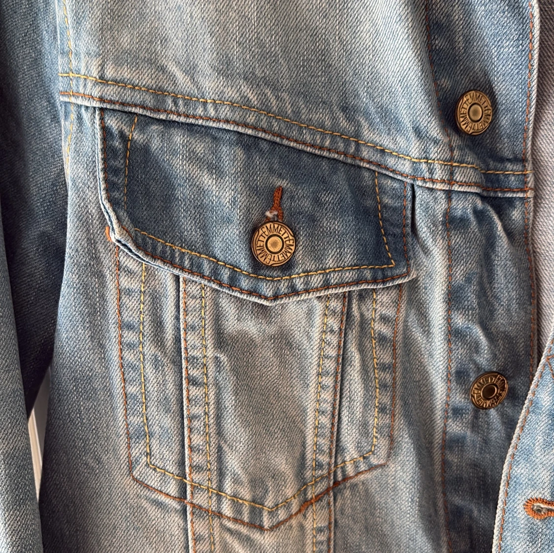 Blå Jeansjacka - 90