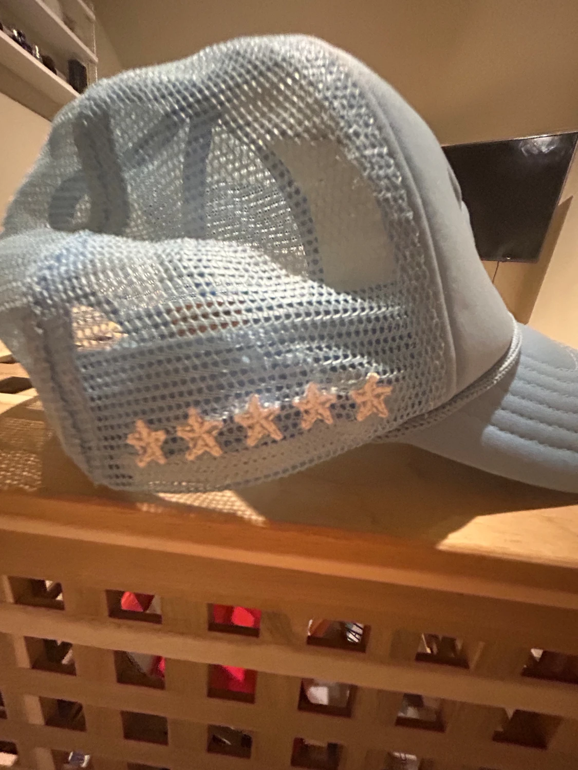 Ljusblå Corteiz truckerkeps med mesh - 3