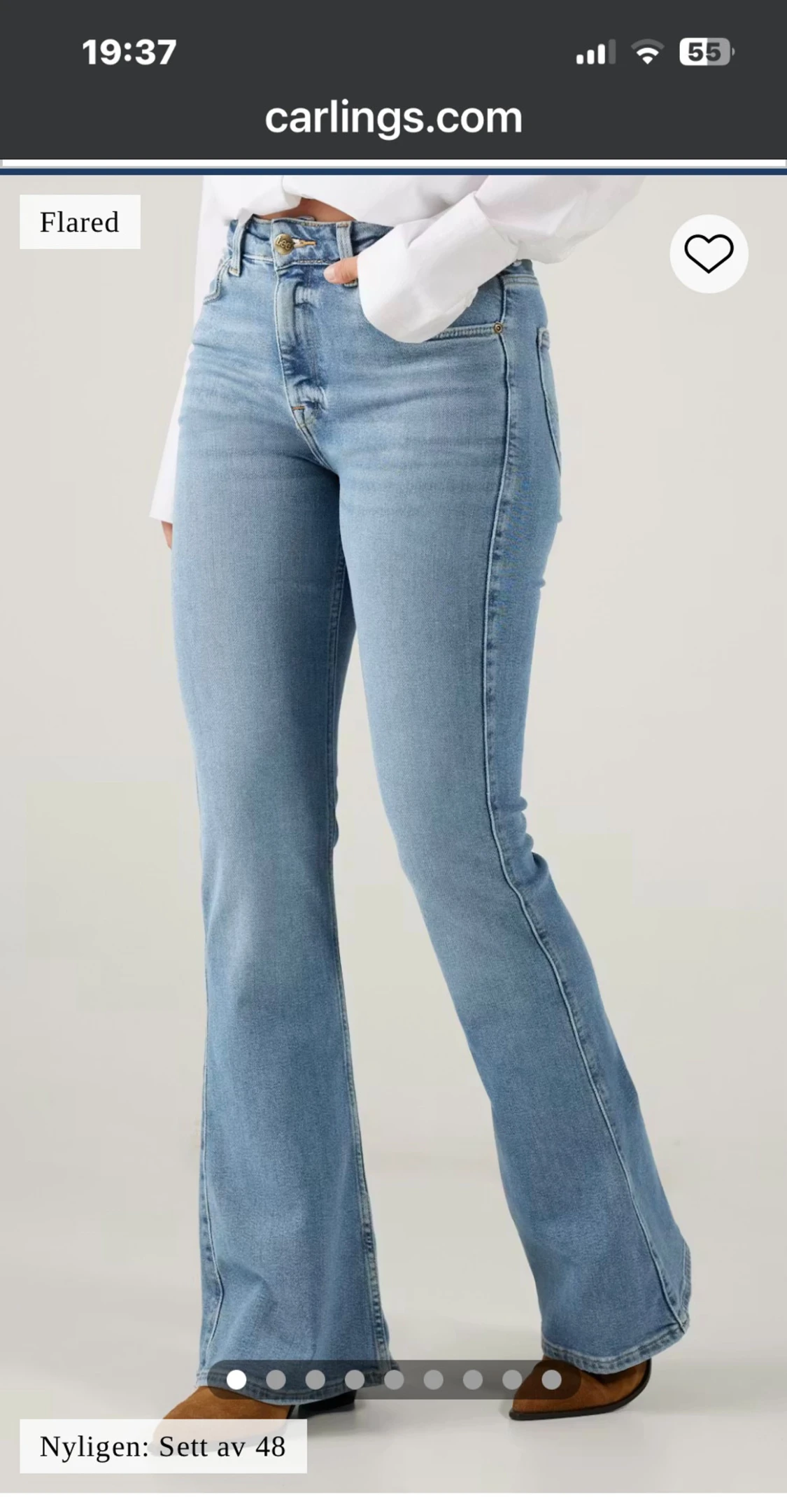Utsvängda jeans - 4