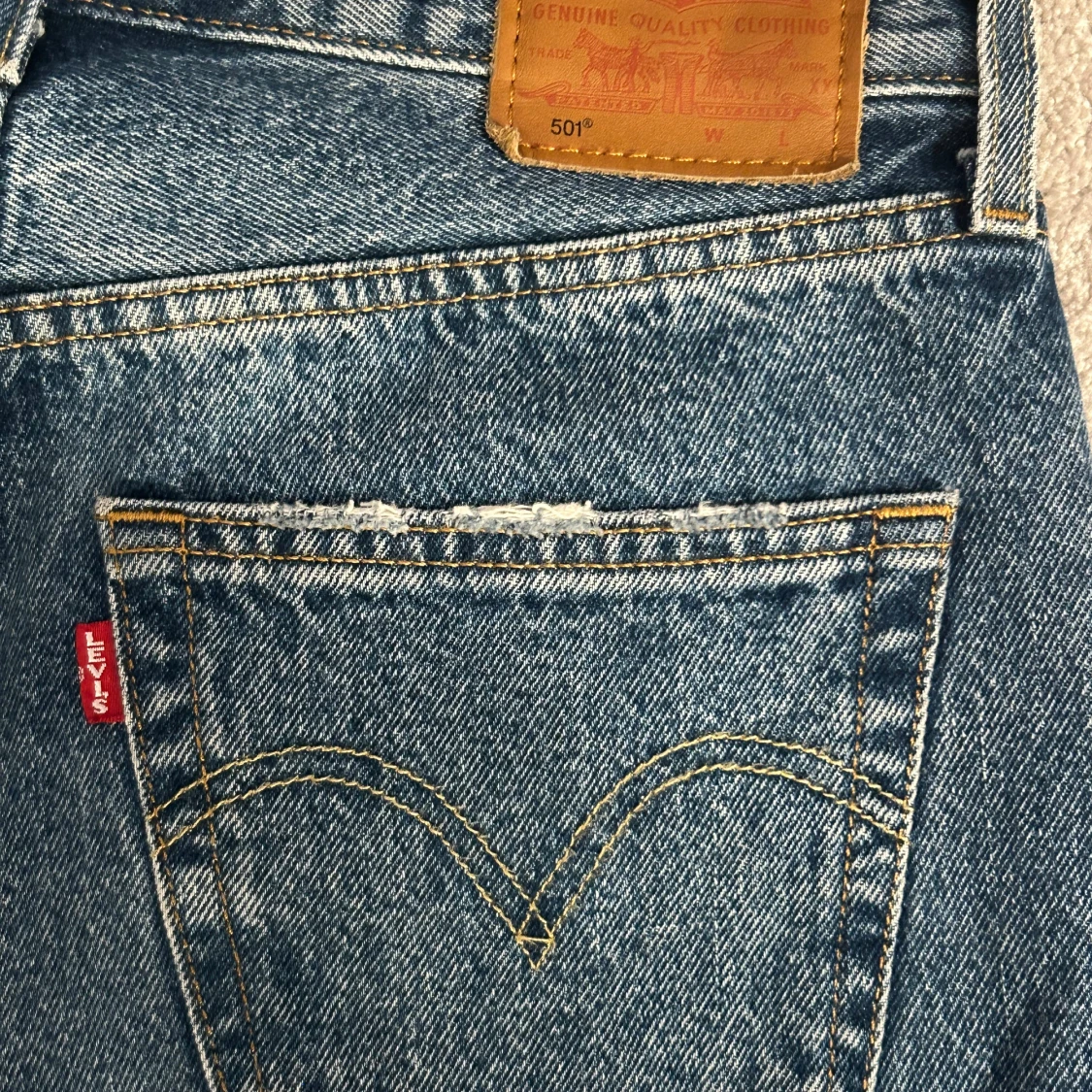 Levi's 501 blå jeans W26 L32 - 3