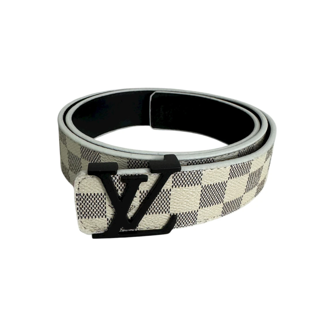 Louis Vuitton rutig skinnbälte