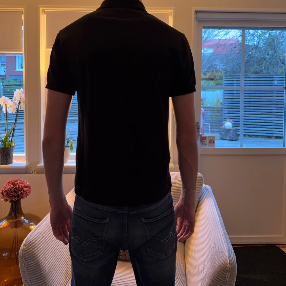 Svart piké från Lacoste classic fit - 1