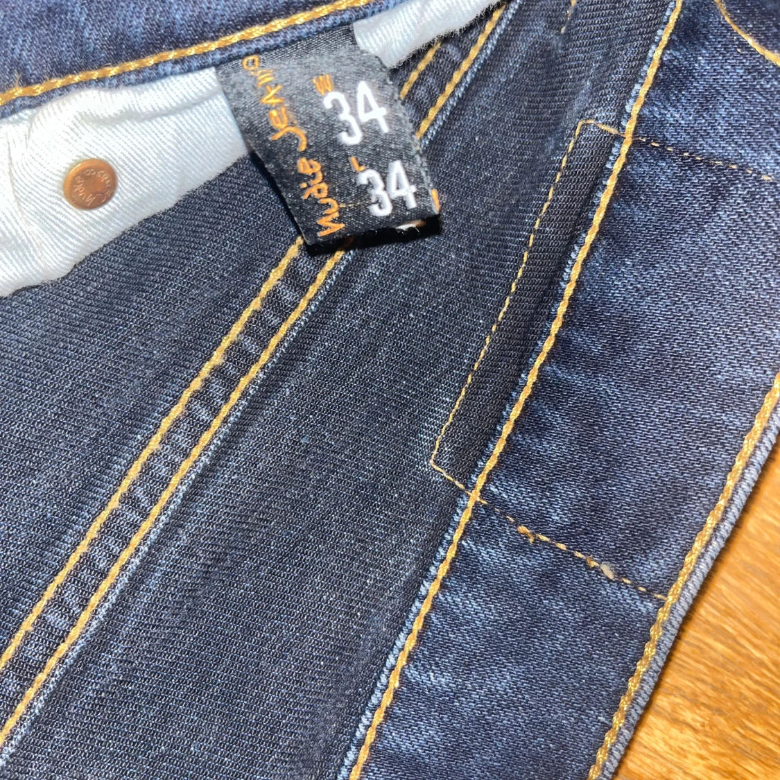Nudie Jeans Grim Tim mörkblå 34/34 - 2