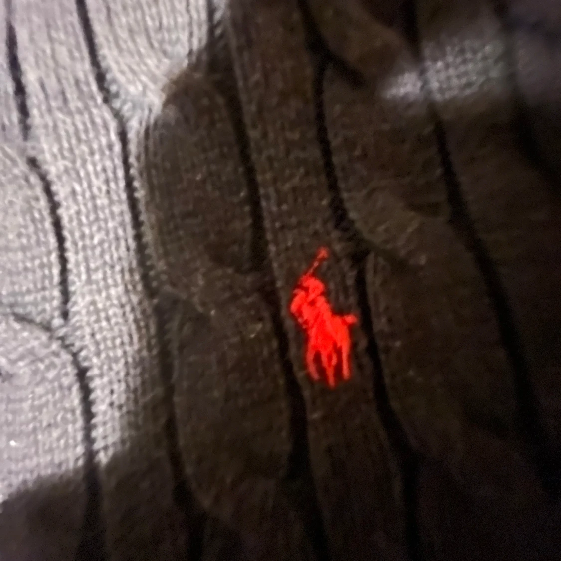 Mörkblå stickad tröja Polo Ralph Lauren - 1