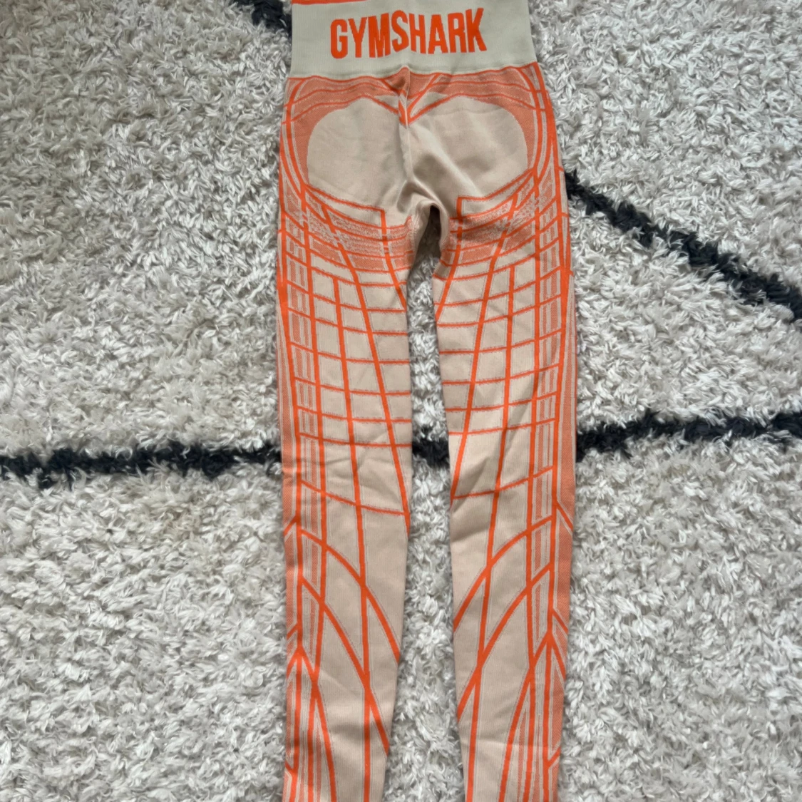 Gymshark leggings XS orange och beige 🧡 - 4