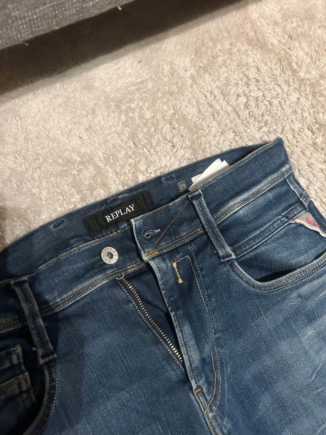 Replay blå jeans, storlek 29 - 3