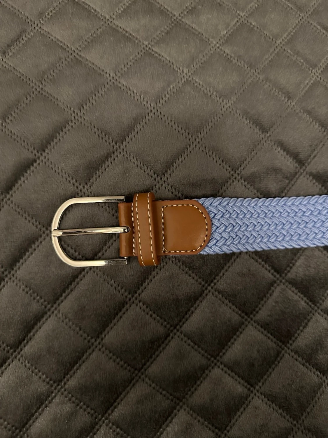 Blått flätat bälte - 2