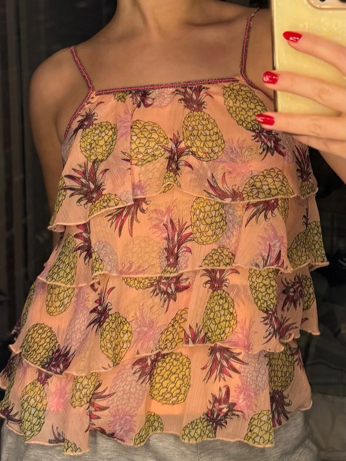 Ananas mönstrad topp - 1