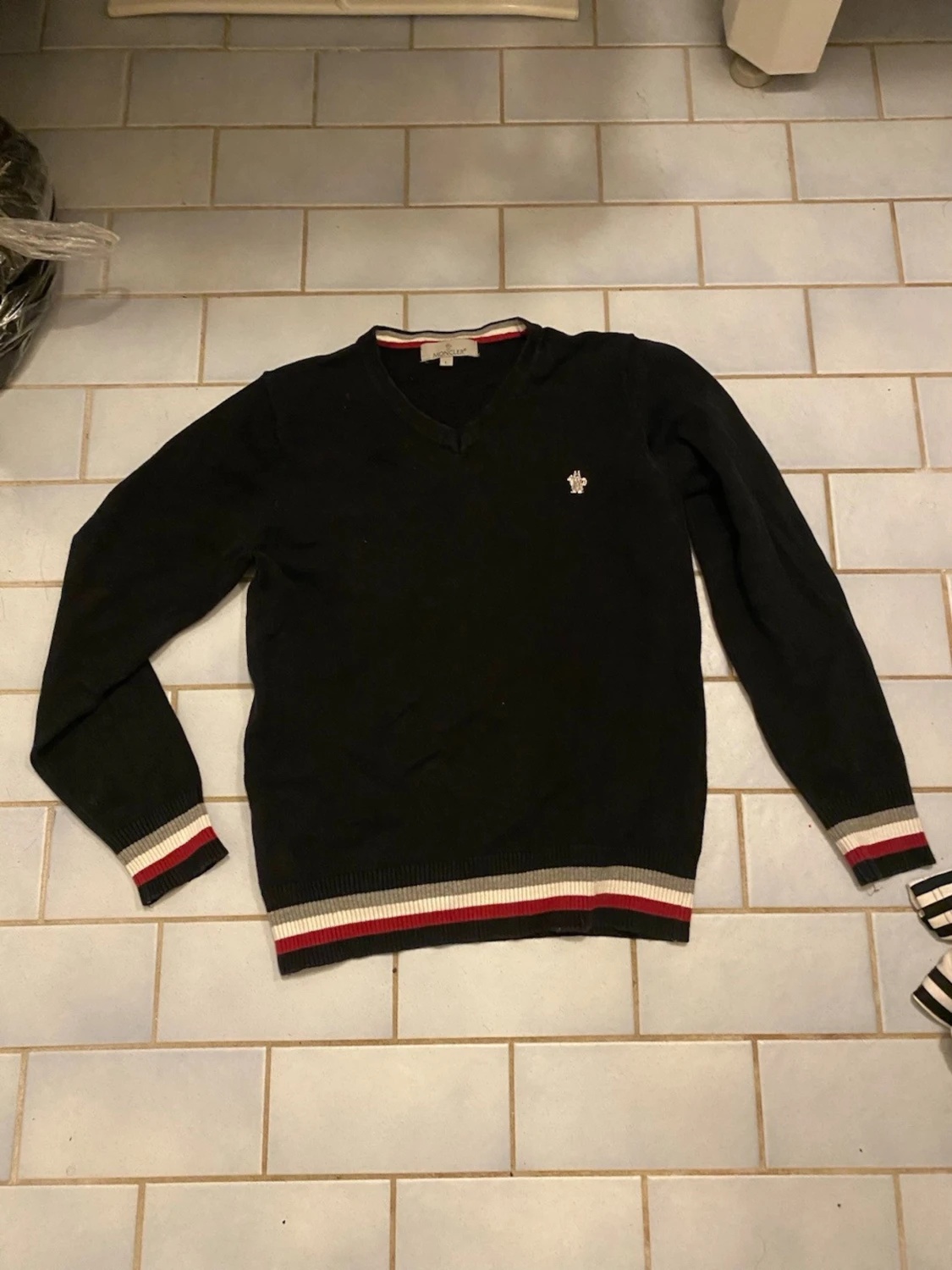 Svart Moncler tröja L