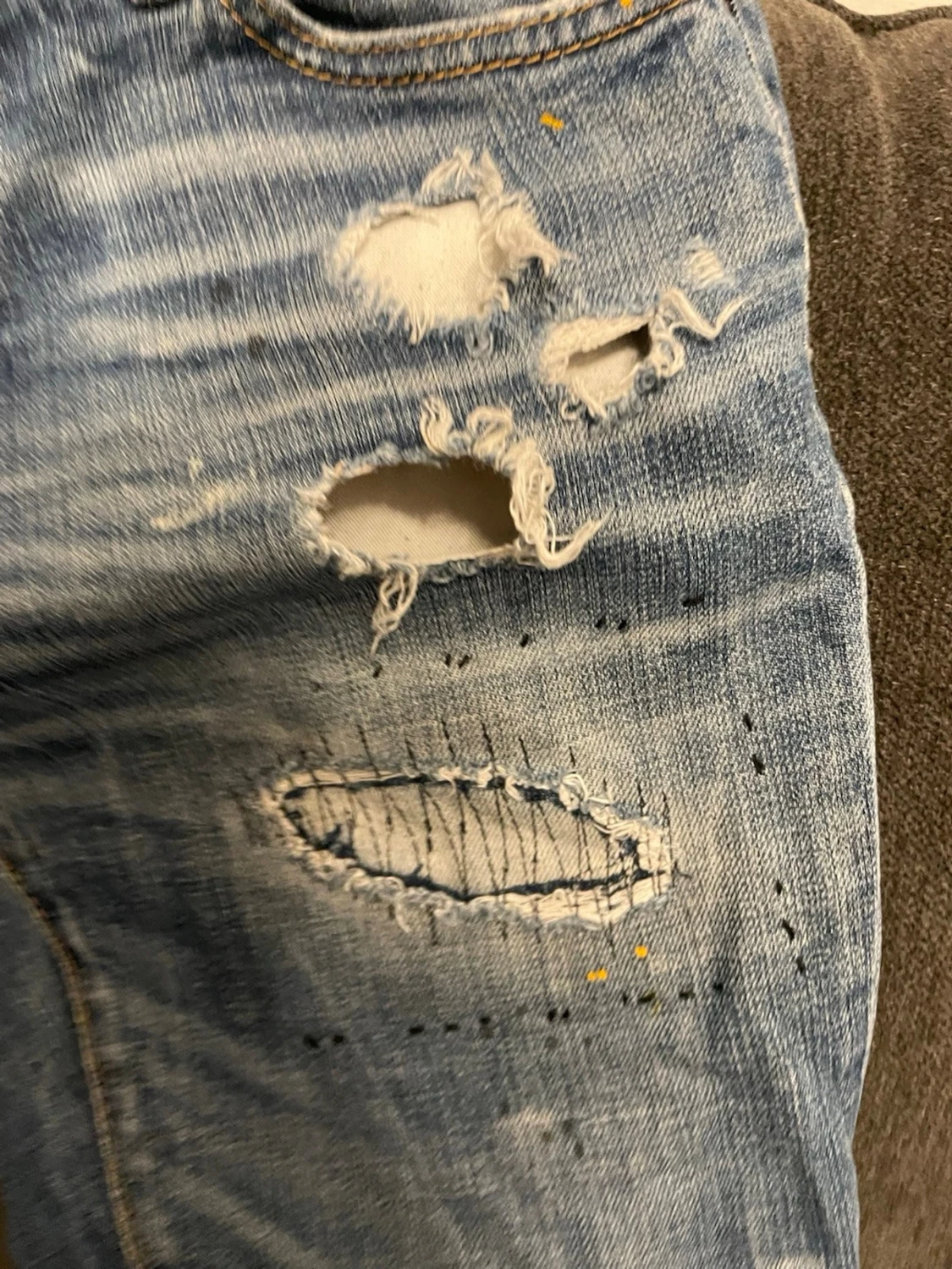 Dsquared2 blå slitna jeans - 5