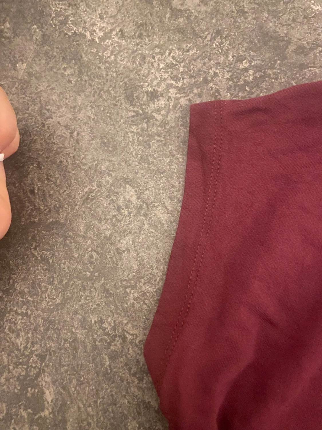 Vinröd topp från 157, storlek XS - 2