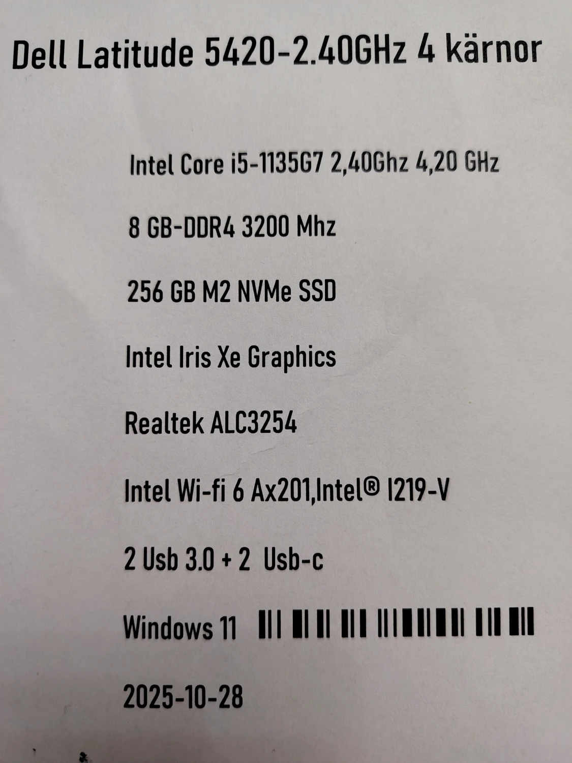 Dell Latitude 5420 - 3