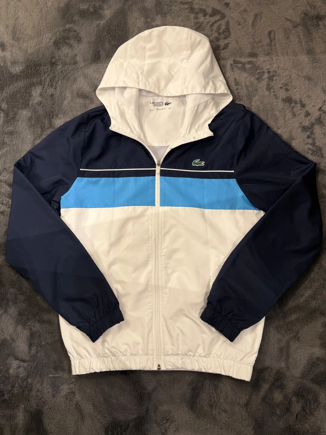 Lacoste Sport blå-vit vindjacka - 2