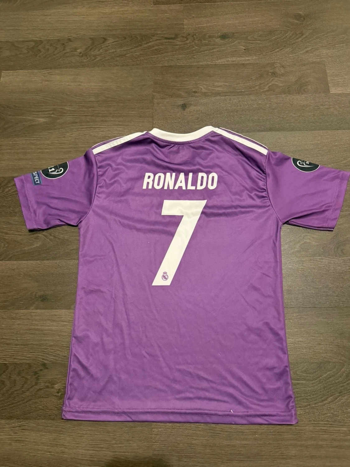 Real Madrid Ronaldo 7 lila fotbollströja - 2