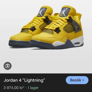 Nike Jordan 4 Lightning sneakers - Dessa finns i storlek 40, äkta med box god skick