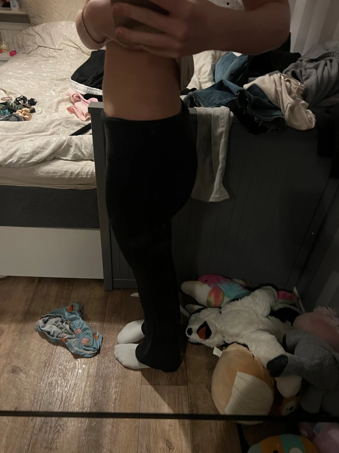 Svarta bootcut yogapants byxor från Gina Tricot - 1