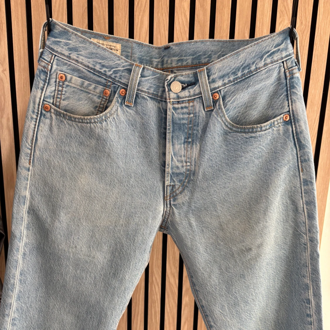 Levi's 501 ljusblå jeans W27 L30 - 2
