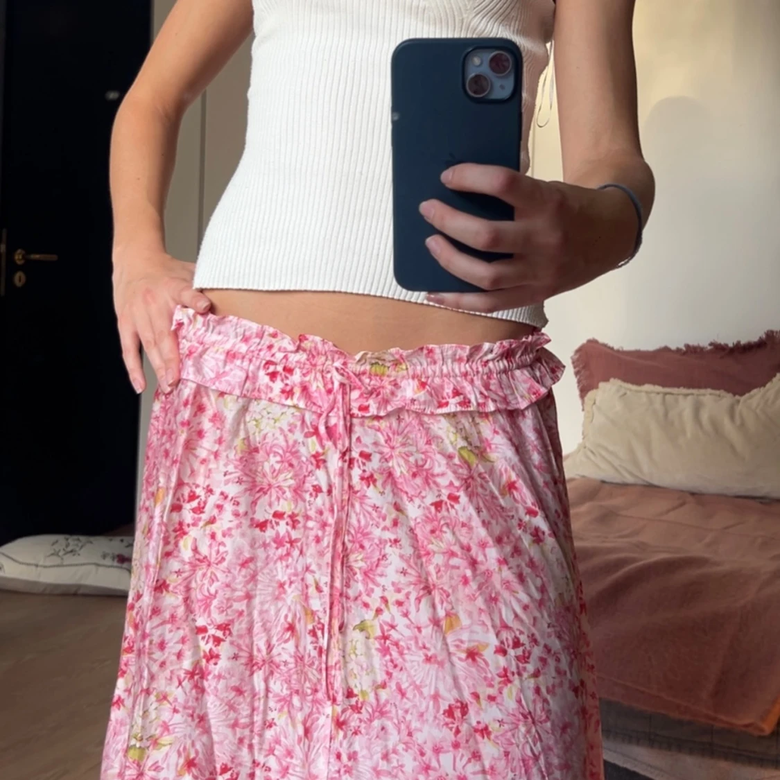 Rosa långkjol från H&M - 1