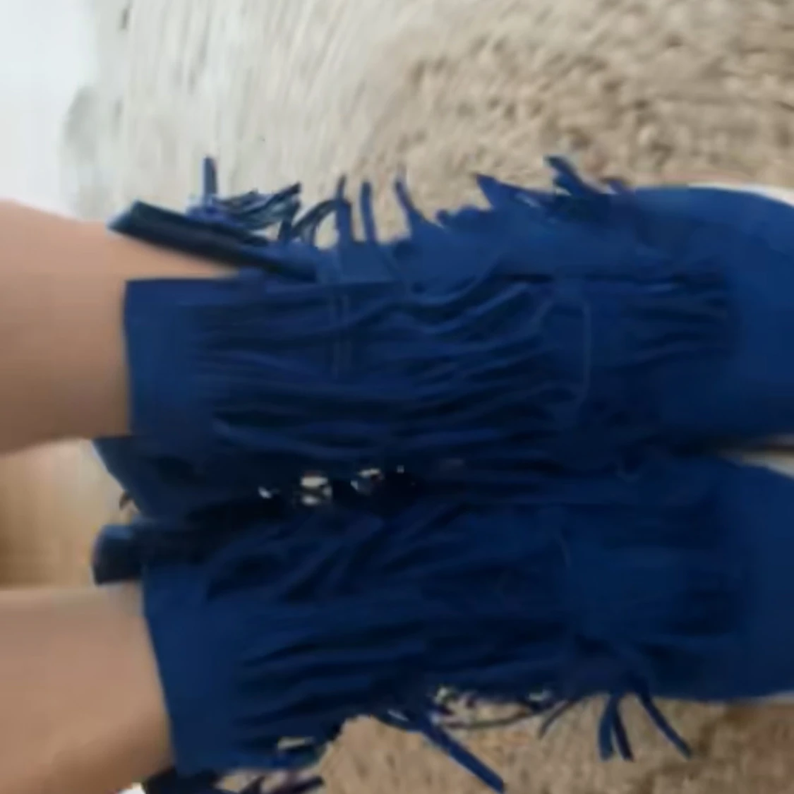 Blåa fransklackar - 2