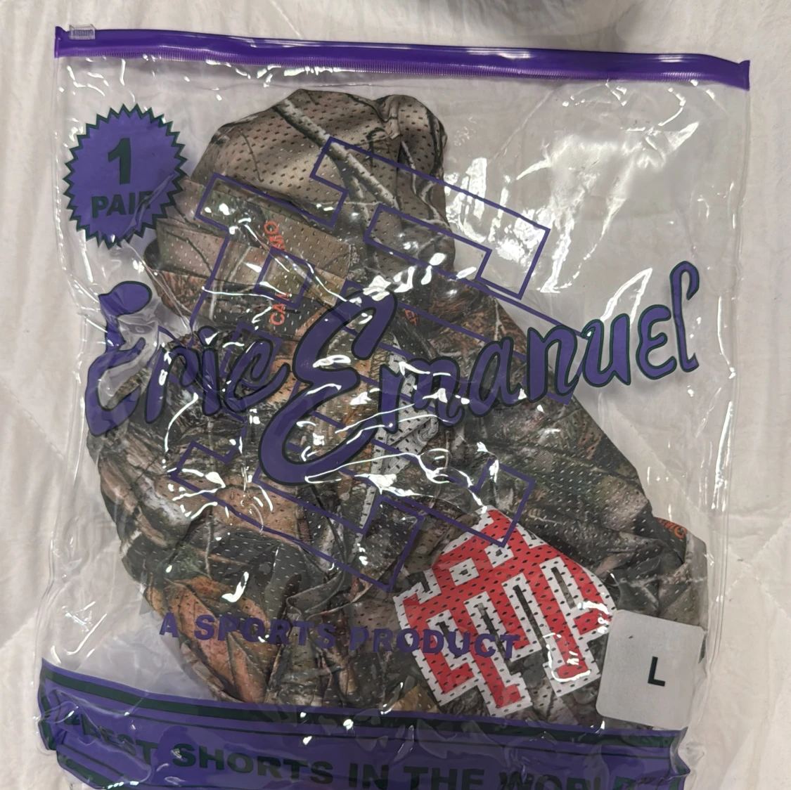 Eric Emanuel camo shorts med logga - 1