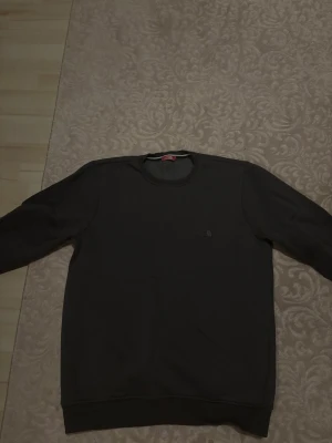 Mörkgrå sweatshirt från The North Face - Snygg mörkgrå sweatshirt från The North Face med rund halsringning och diskret logga på bröstet. Tröjan har ribbade muddar vid ärmslut och nederkant. Perfekt för en avslappnad och stilren look.