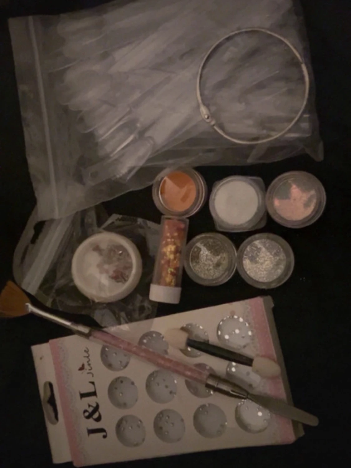 Stort kit med nageldekorationer J&L