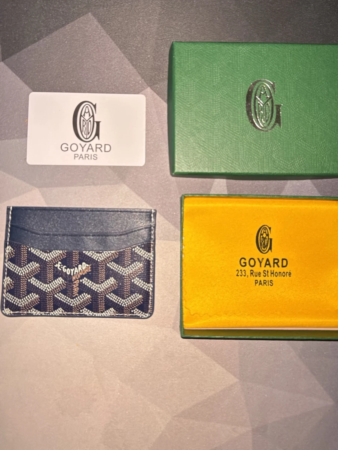 Mörkblå Goy4rd plånbok - 2