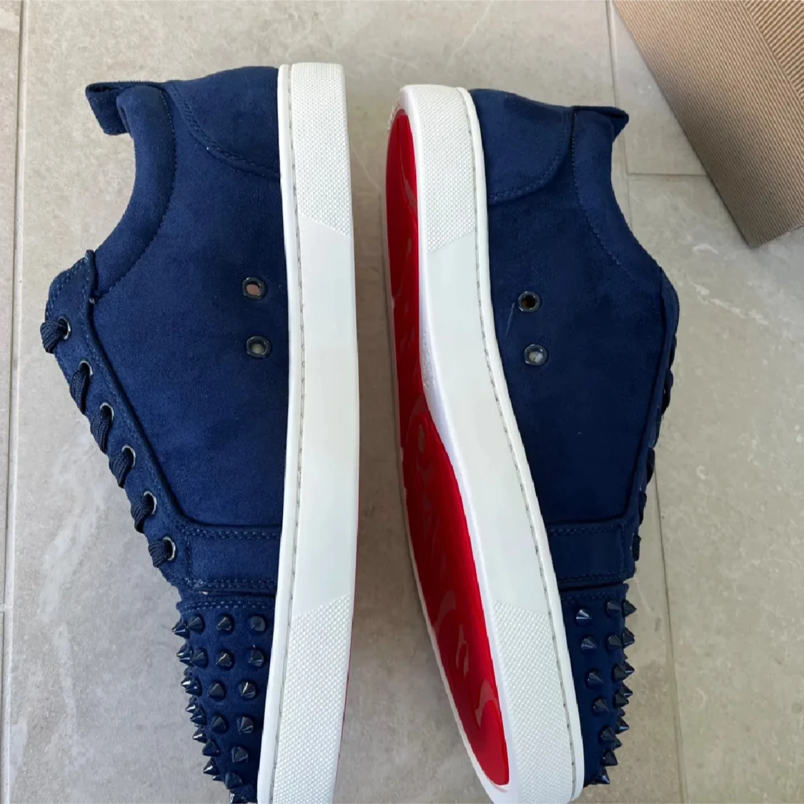 Mörkblå Christian Louboutin skor - 3