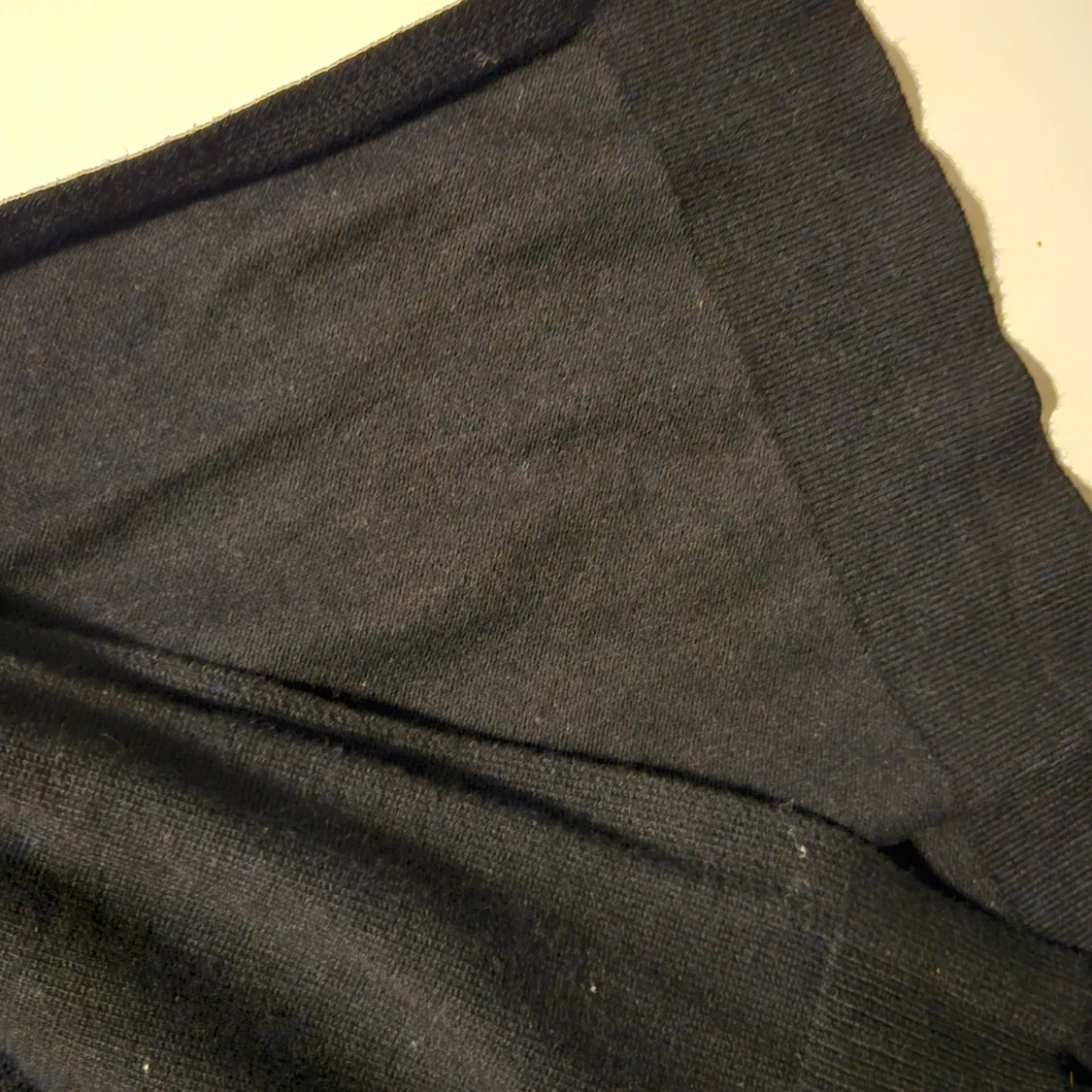 Svart lång stickad klänning storl.S  - 3