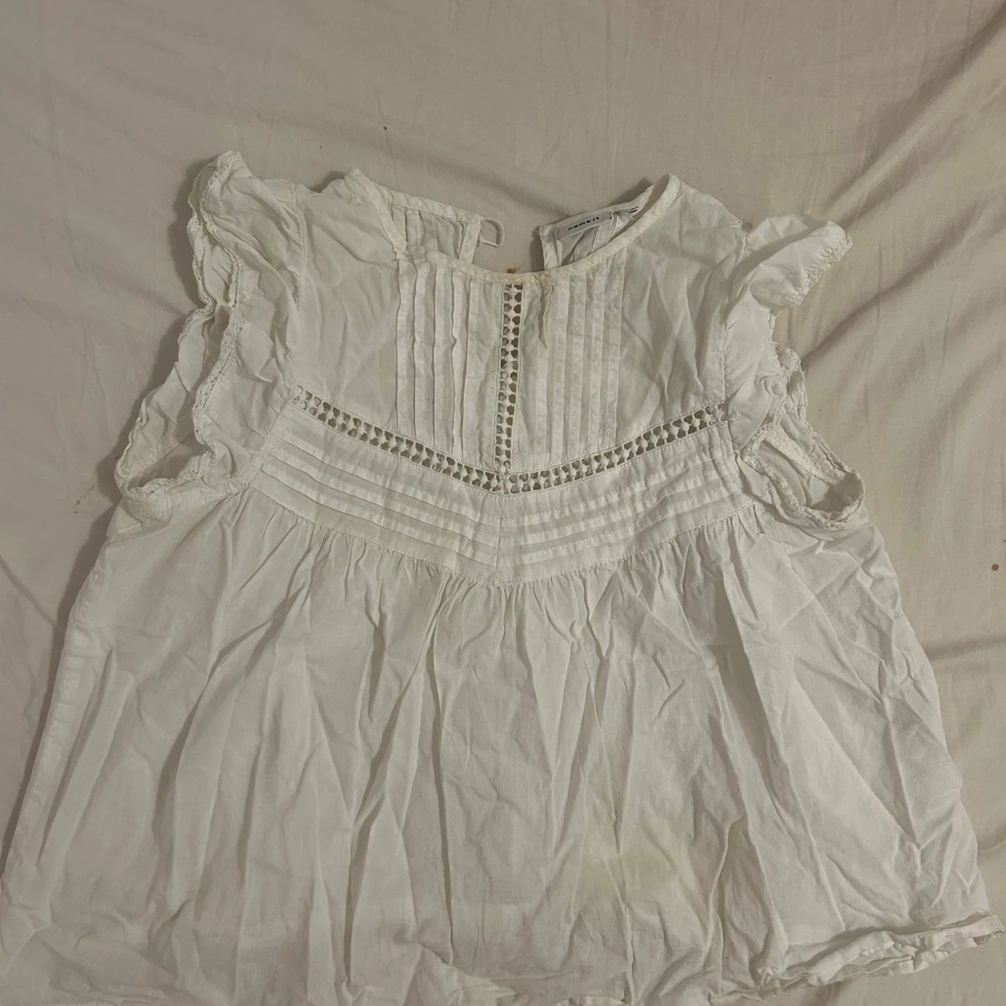 Vit blus med spets från Name It - 1