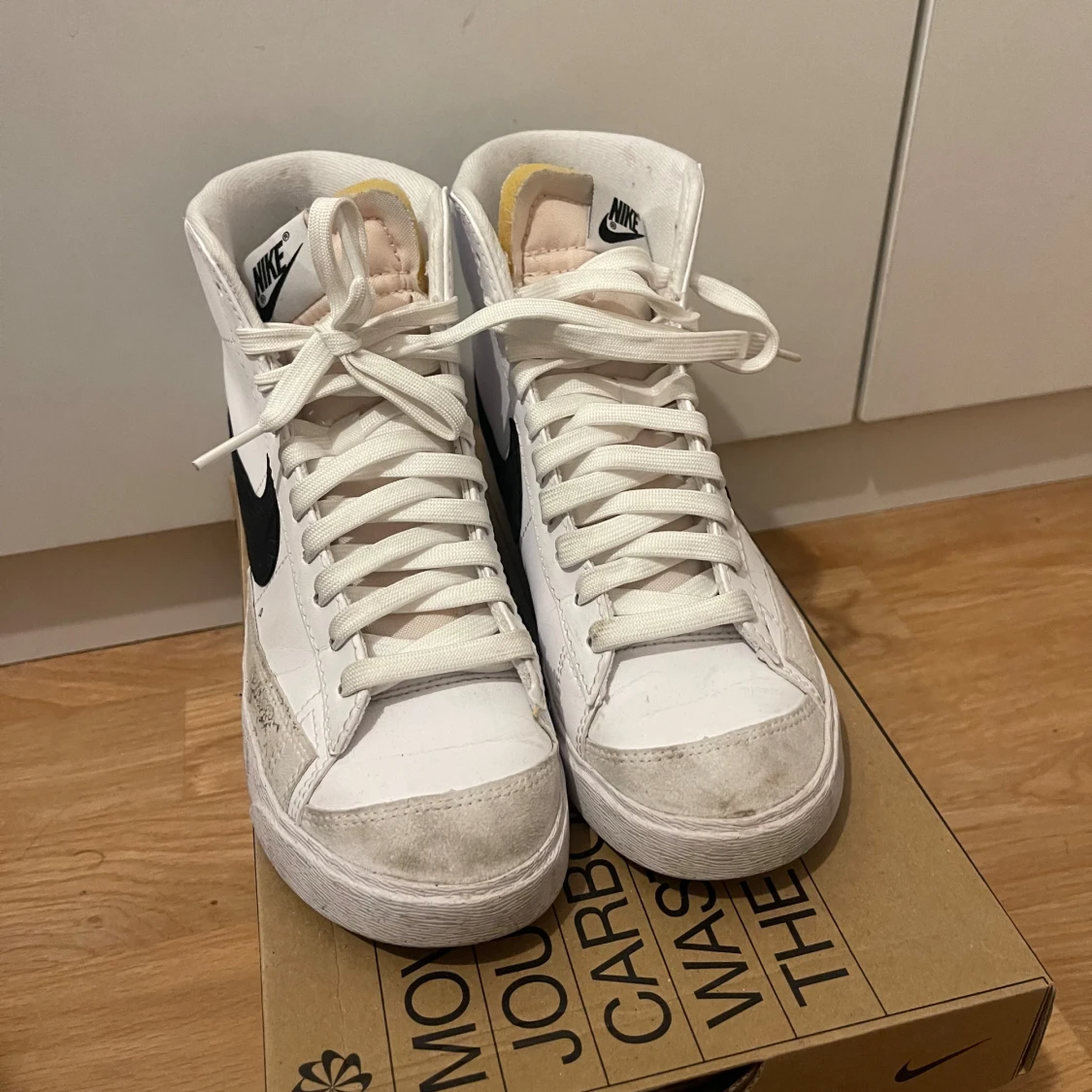 Nike Blazer Mid '77 Next Nature vit/svart - 3