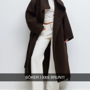 Soft boucle long coat SÖKES - Söker denna i brun storlek XXS.