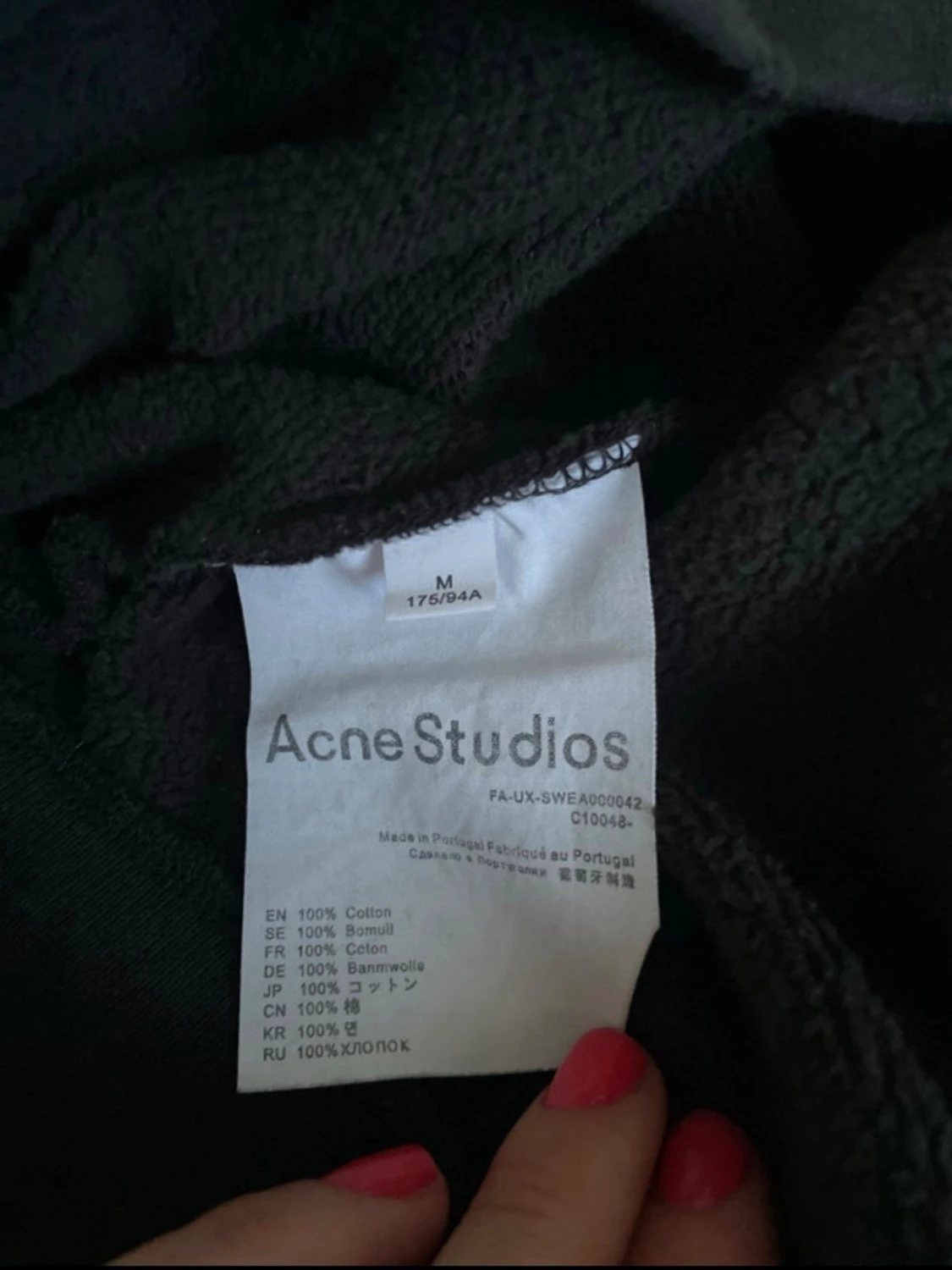 Svart hoodie Acne Studios - 3