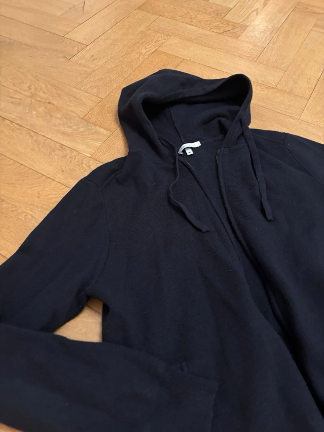 Stickad zip hoodie - 1