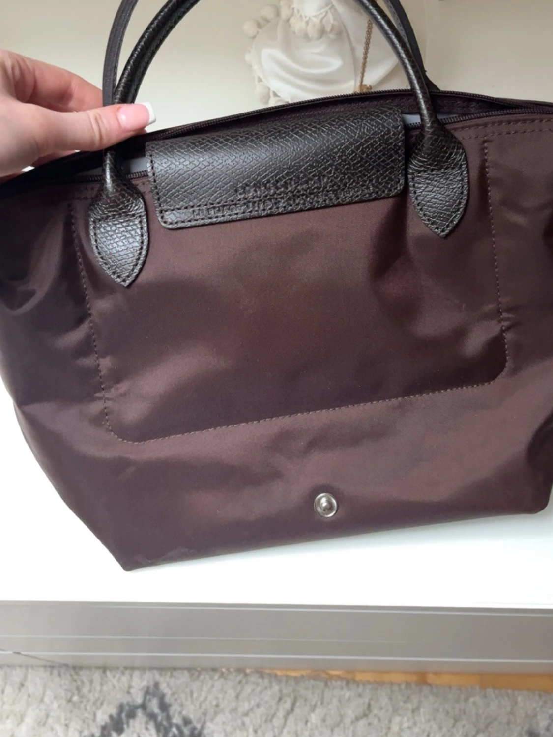 Brun Longchamp Le Pliage handväska - 2