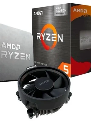 CPU Ryzen 5600g - Huvudspecifikationer & Fördelar: Kärnor/Trådar: 6 st kärnor / 12 st trådar. Hastighet: 3,9 GHz bas (upp till 4,4 GHz boost). Inbyggd Grafik: Radeon™ Graphics (7 kärnor, 1900 MHz) för kapabel grafikprestanda utan externt grafikkort. Arkitektur: Zen 3 (7nm) med 16 MB L3-cache. TDP: 65W (effektiv och relativt sval). Socket: AM4 (passar de flesta 500- och många 400-seriens moderkort). Kylare: Levereras med AMD Wraith Stealth-kylare. 