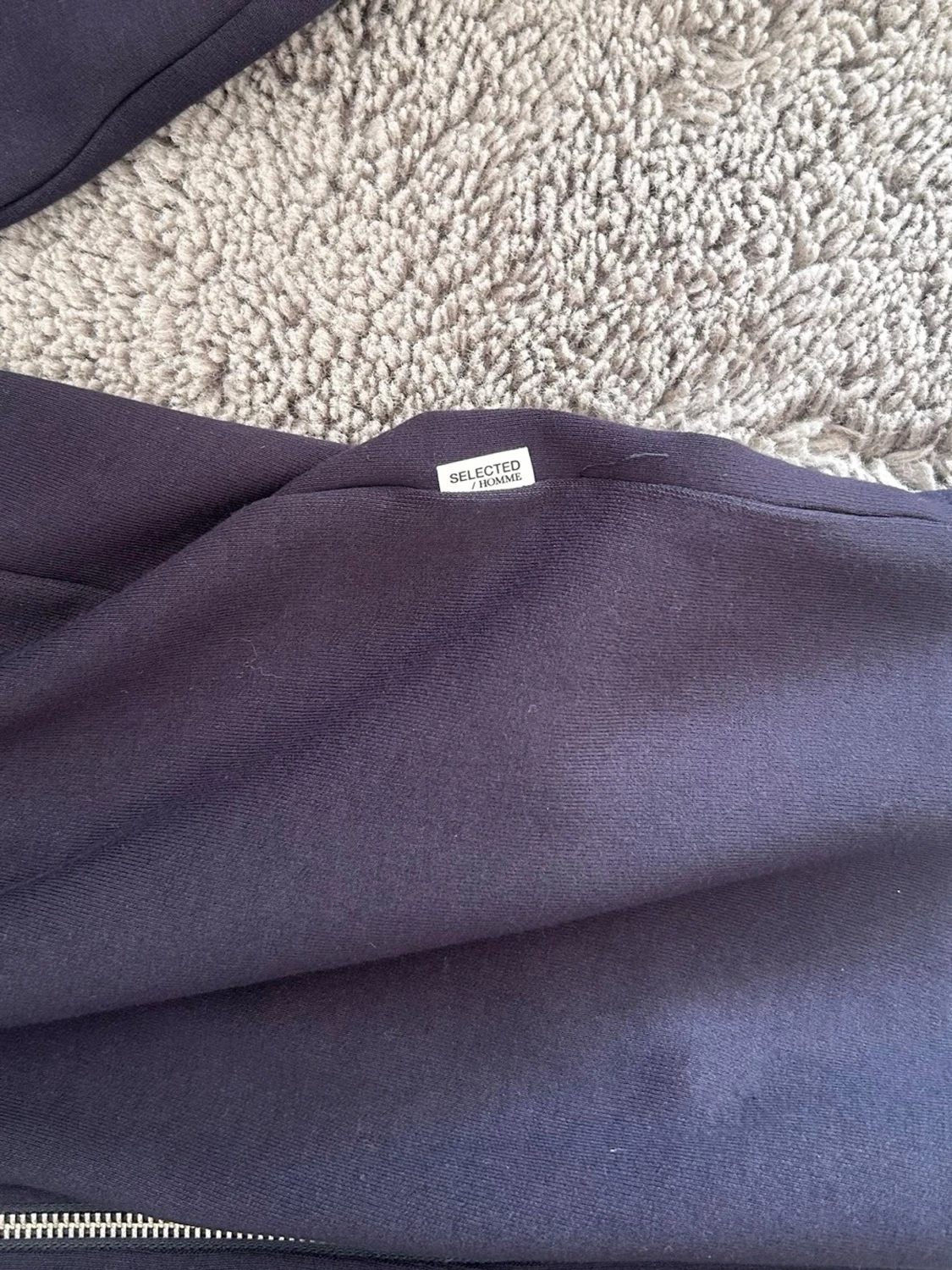 Navy blue ziptröja - 3