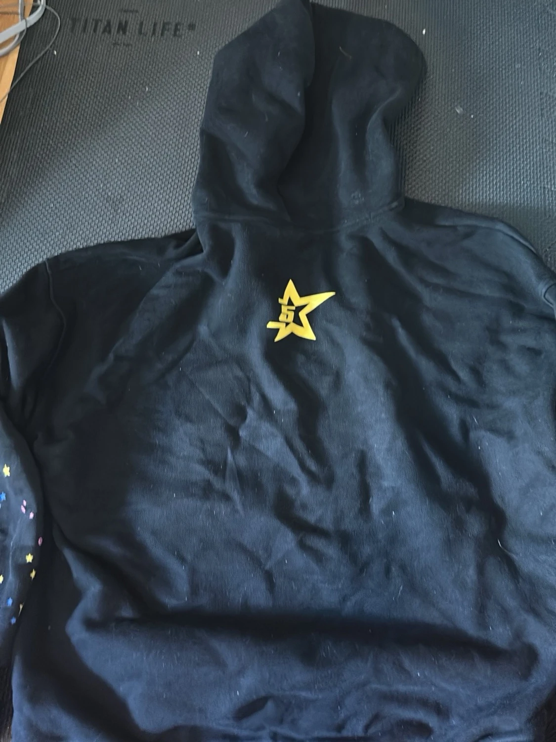 Svart Sp5der hoodie - 1