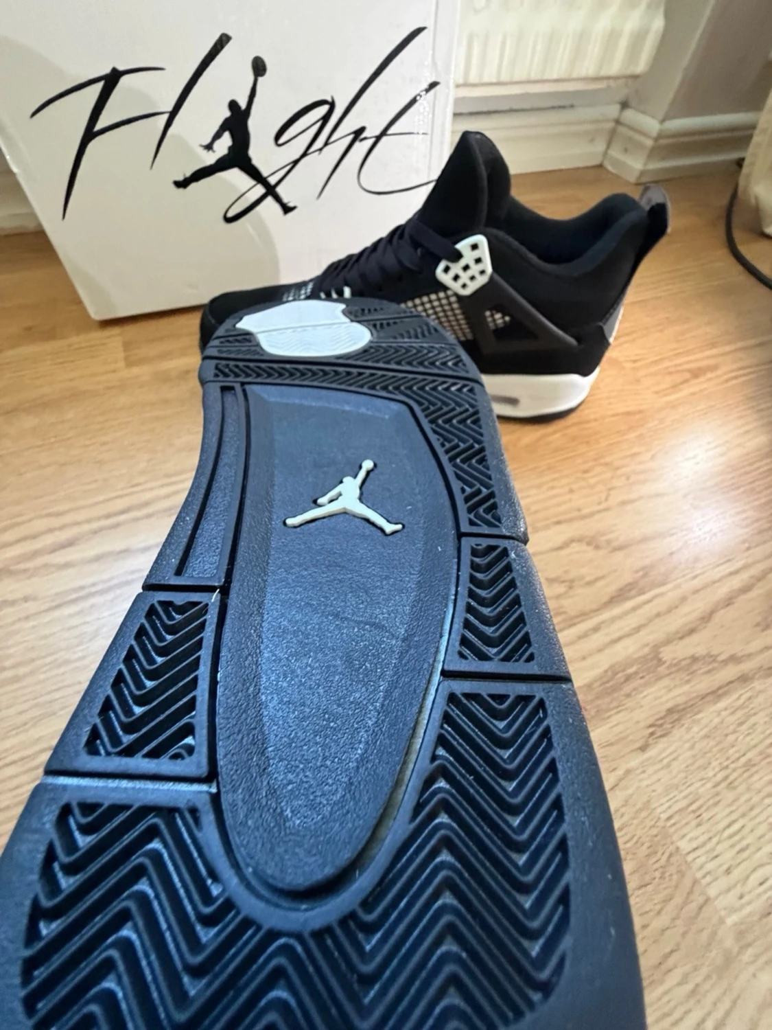 Svarta Air Jordan 4 Retro sneakers - 2