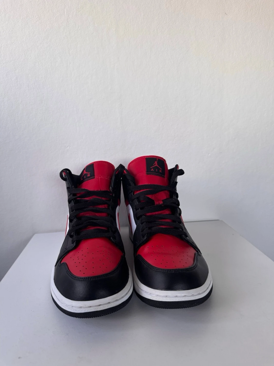 Nike Air Jordan 1 Mid röd/svart/vit - 3