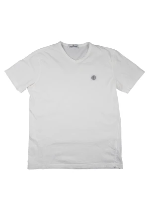 Stone Island T-Shirt - •The T-Shirt has been gently used and is in very good condition • Size: L •Color: White •Retail price: 1800 •Pit to Pit: 50cm Length: 68.5cm