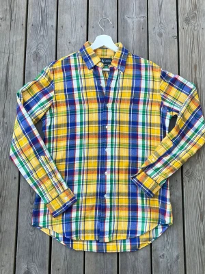 Ralph Lauren - Flanell Skjorta  - Unik rutig Ralph Lauren skjorta | Storlek: S, axelbredd är 44 cm och skjortans totala längd är 74 cm | Skick: Nyskick, använd enstaka tillfällen | Autenisk, som allt annat jag säljer | Kom privat vid frågor, allt gott | 