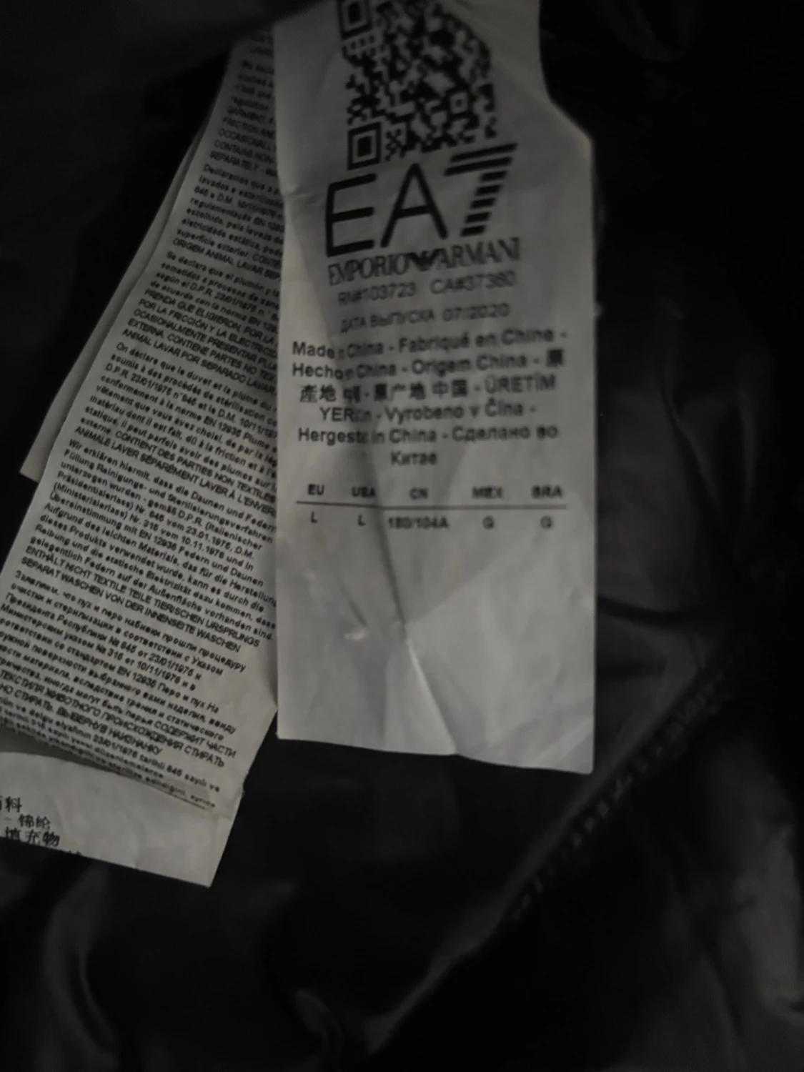 Svart dunväst från EA7 Emporio Armani - 2