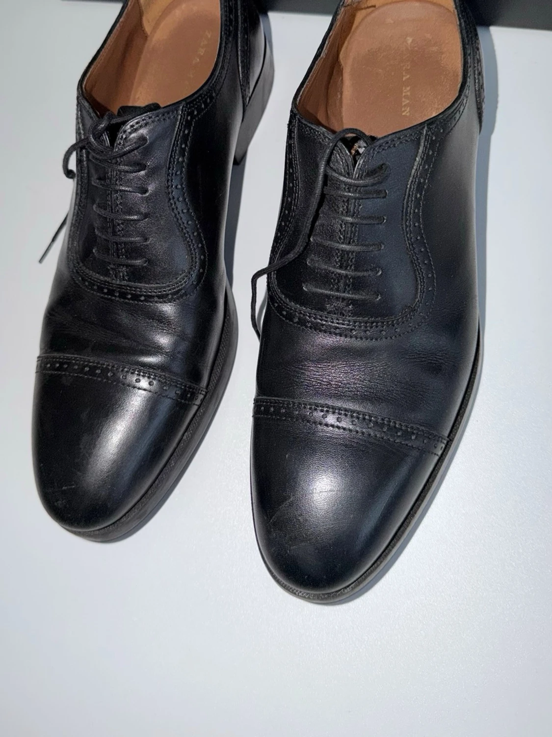 Svarta läderskor från Zara Man - 1