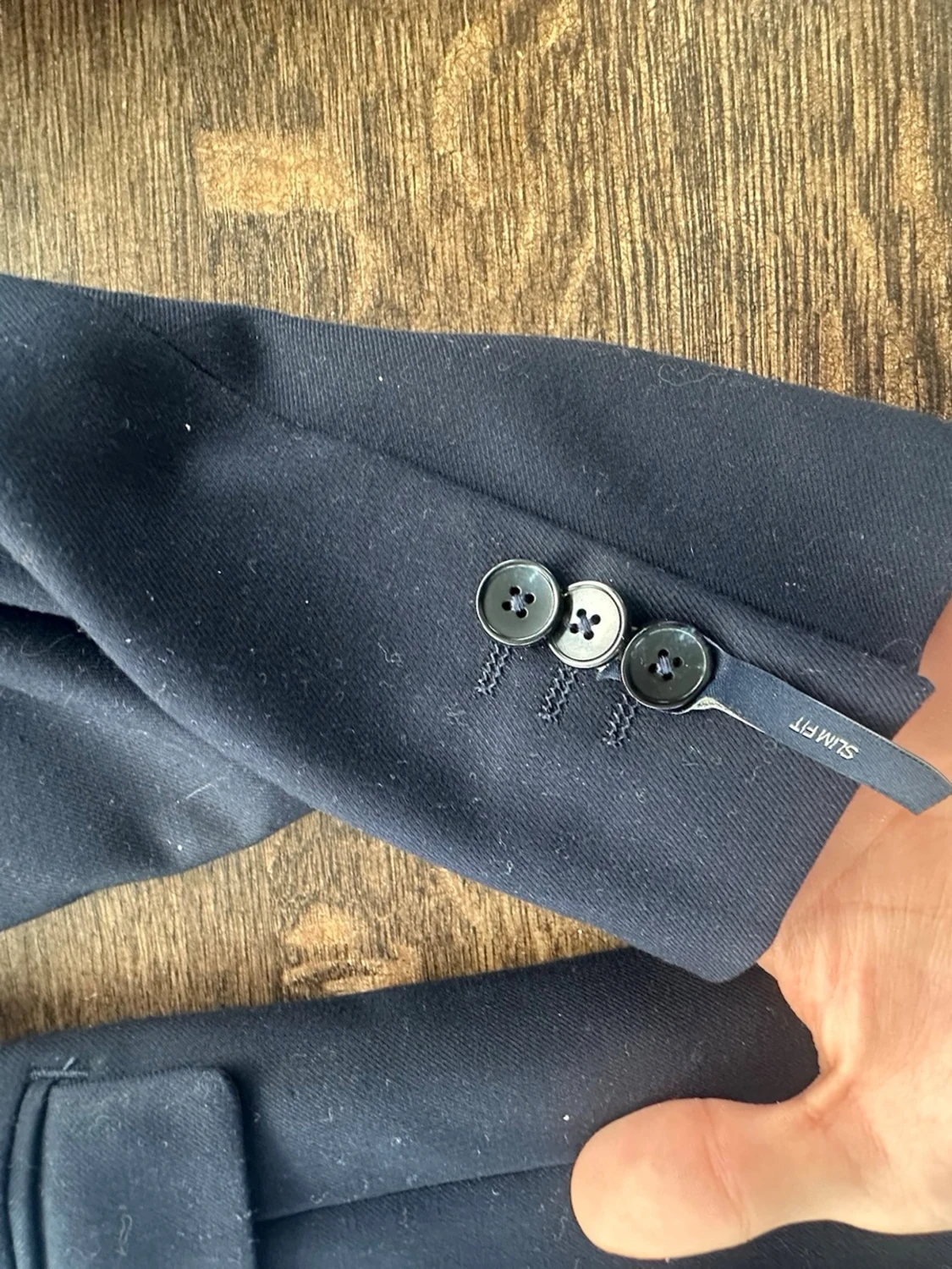 Mörkblå klassisk kostym - 3