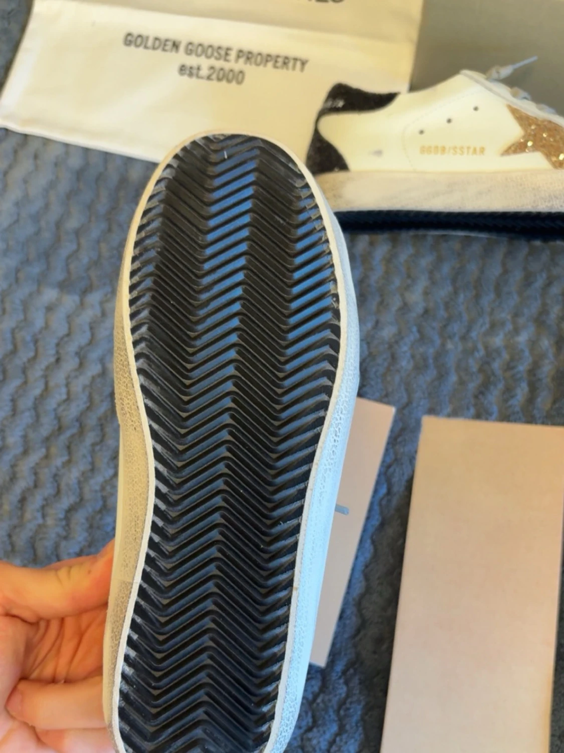 Golden goose sneakers med glitterstjärna - 5