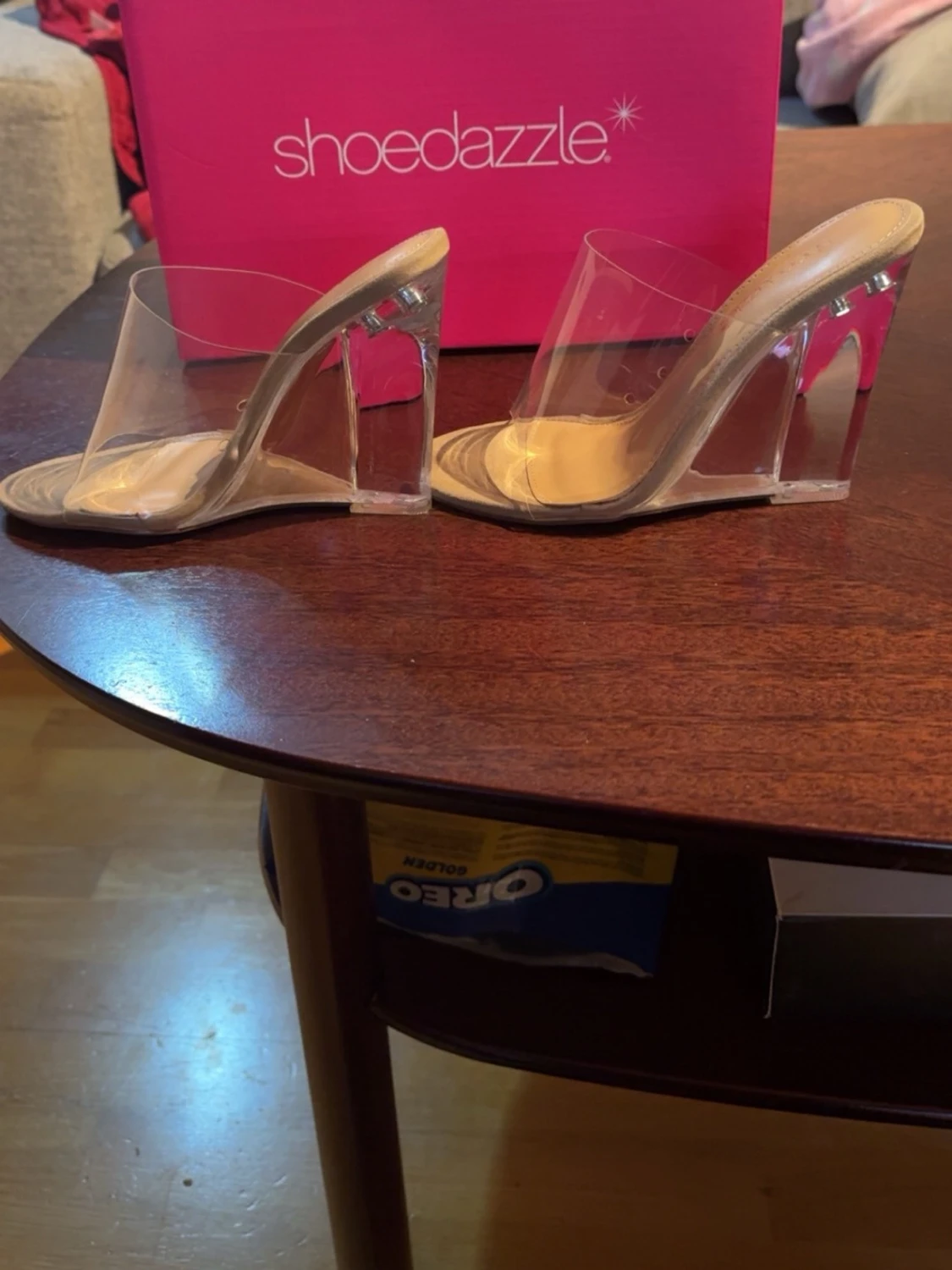 Klara pumps med transparent klack - 1